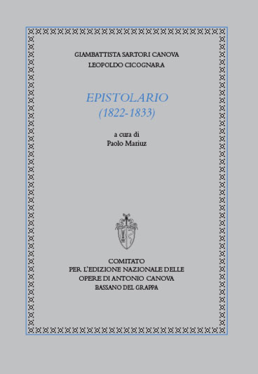 Volumi pubblicati epistolario 1822-1833